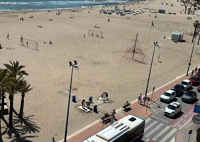 Esmeralda, Beachfront Poniente, 1st Line Frontal Seaview, Ocean Terrace Апартаменты Бенидорм